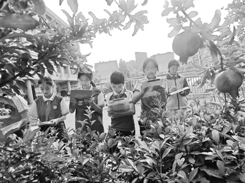 工业北路第二小学的学生们用画笔留住秋日的美